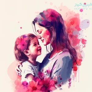 ایده نقاشی روز مادر برای مدرسه و هدیه