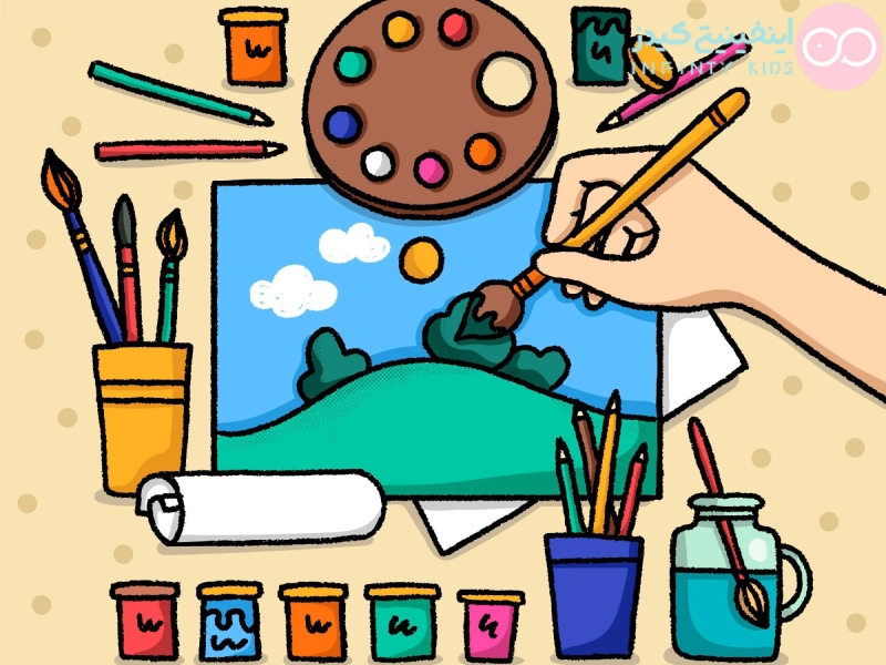 ایده نقاشی کودکانه ساده و جدید